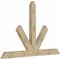 Ekena Millwork Saratoga Rough Sawn Timber Gable Bracket, Douglas Fir, 84"W x 56"H x 4"D x 6"F, 16/12 Pitch GBW084X56X0406SAR00RDF - alternate 2